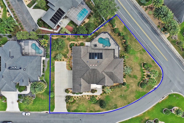 birds eye view of property