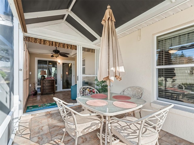 view of patio with french doors