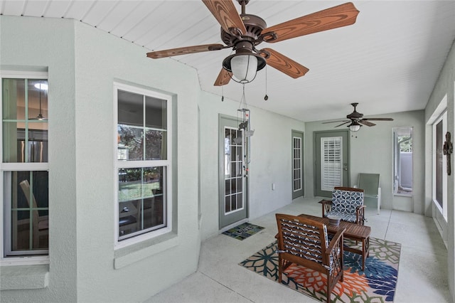 view of sunroom / solarium