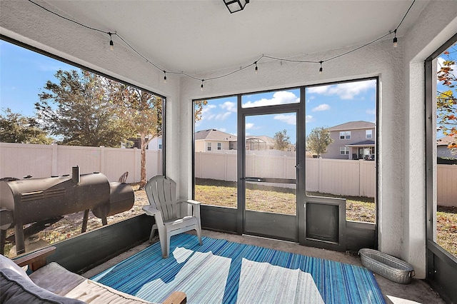 view of sunroom / solarium