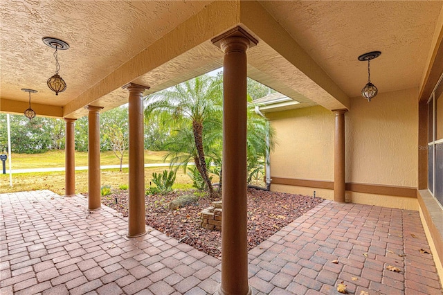 view of patio / terrace with a porch