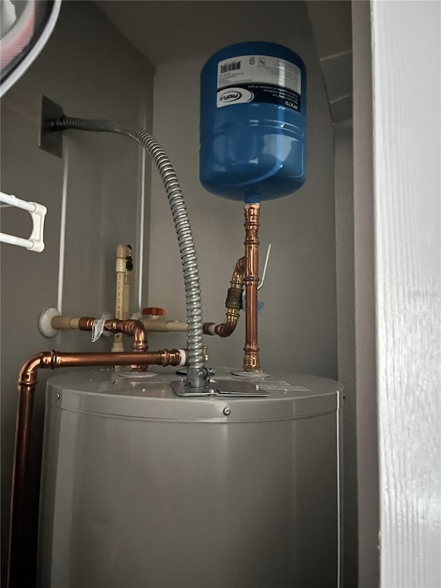 room details with gas water heater