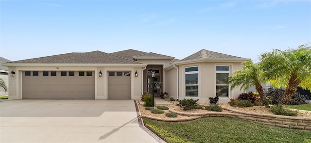 view of front of home featuring a garage