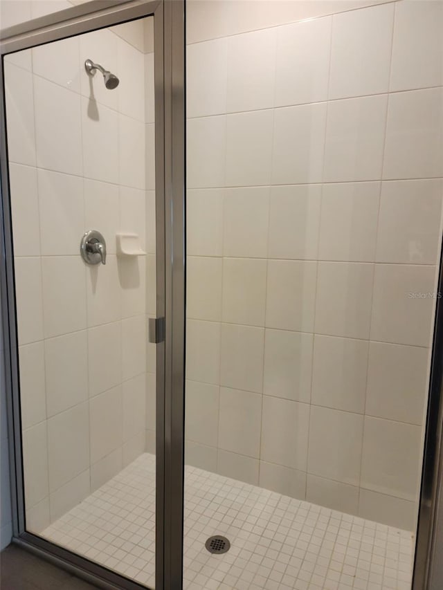 bathroom with walk in shower