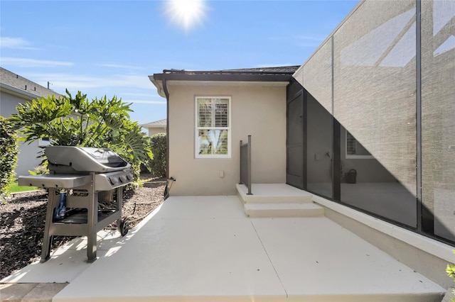 exterior space with grilling area