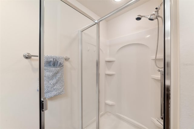 bathroom featuring walk in shower