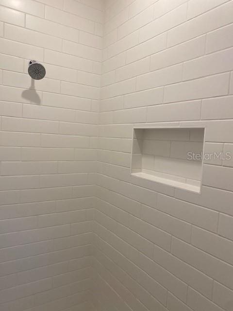 room details with tiled shower