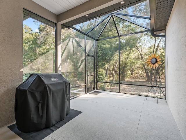 view of sunroom / solarium