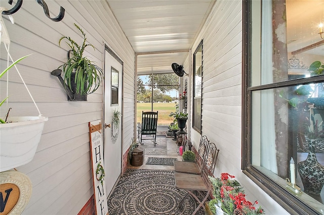 view of sunroom / solarium