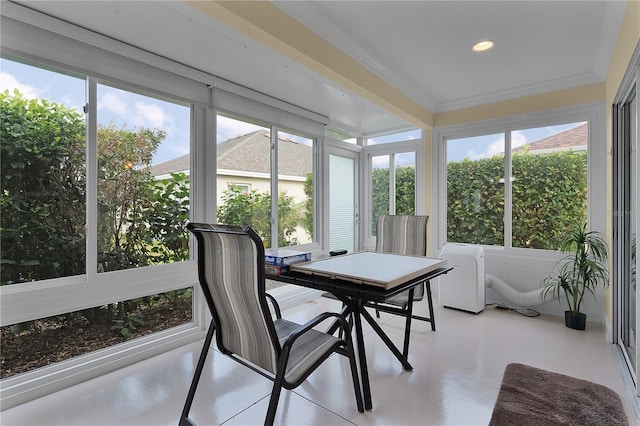 view of sunroom / solarium