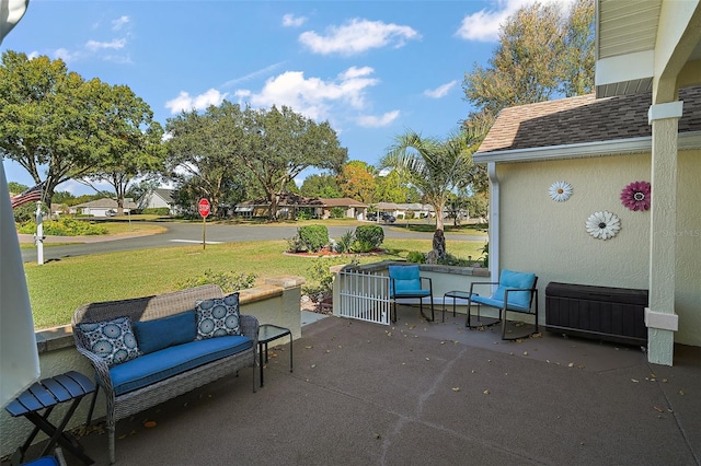 view of patio / terrace with outdoor lounge area