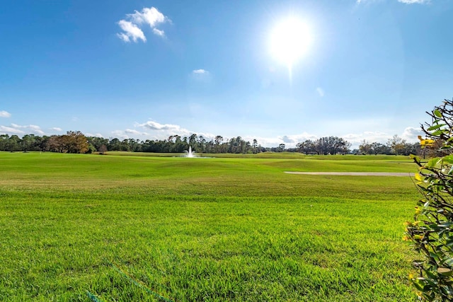 view of community featuring a lawn