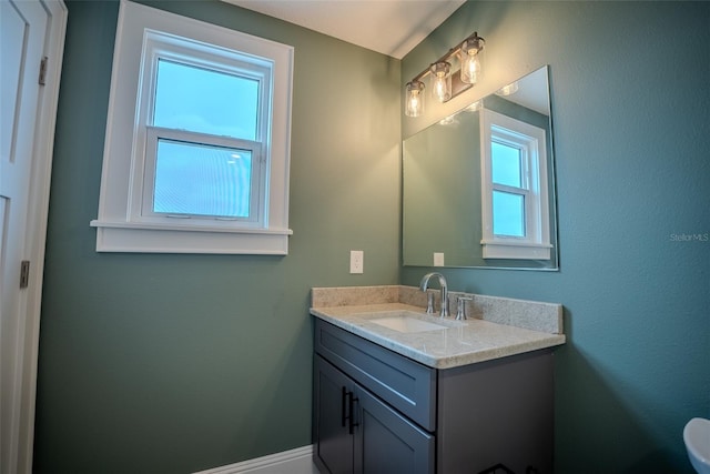 bathroom featuring vanity