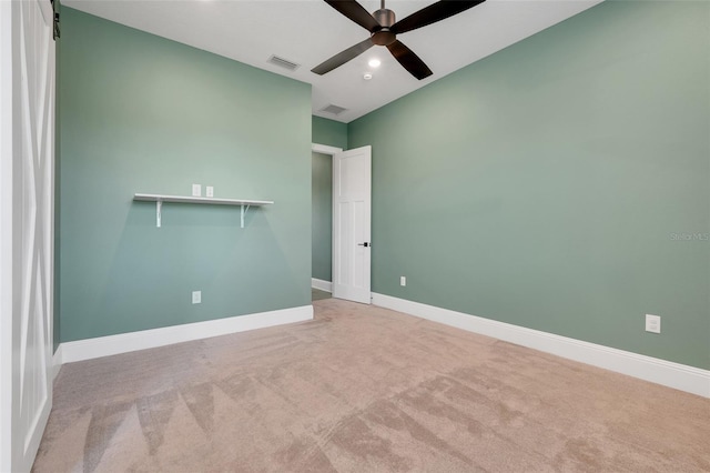 2437 Bay Lake Loop, Groveland, FL 34736 - spare room with carpet floors, a ceiling fan, and recessed lighting
