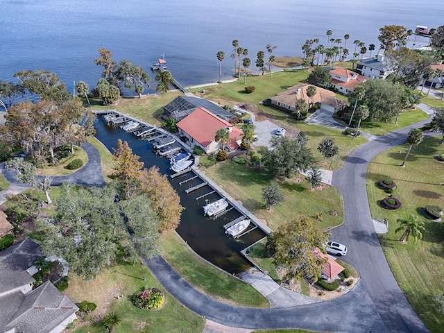 102 Cedar Way, Yalaha, FL 34797 - aerial view of property and surrounding area with a large body of water