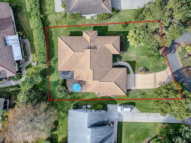 102 Cedar Way, Yalaha, FL 34797 - aerial overview of property's location with property parcel outlined