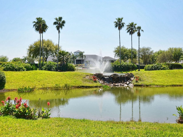 view of water feature