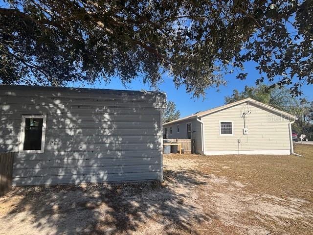 view of back of property