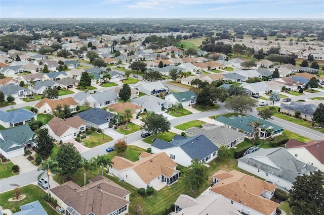 drone / aerial view with a residential view