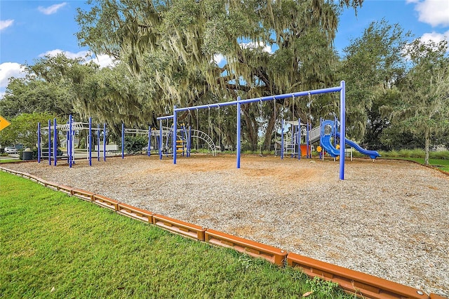 view of jungle gym