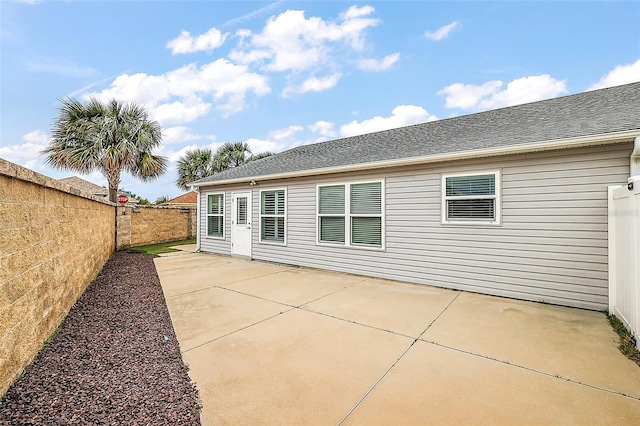 rear view of house with a patio area