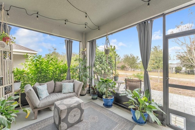 view of sunroom