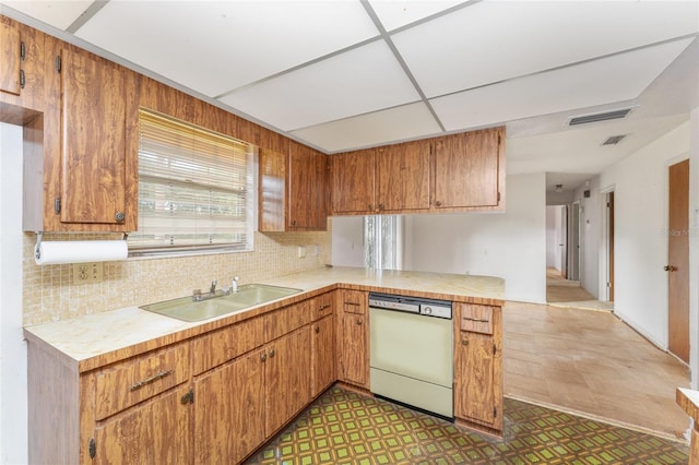 kitchen featuring dishwasher and sink