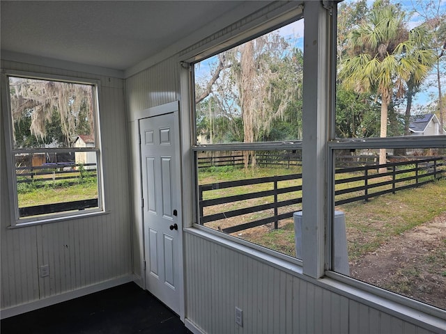 view of doorway to outside