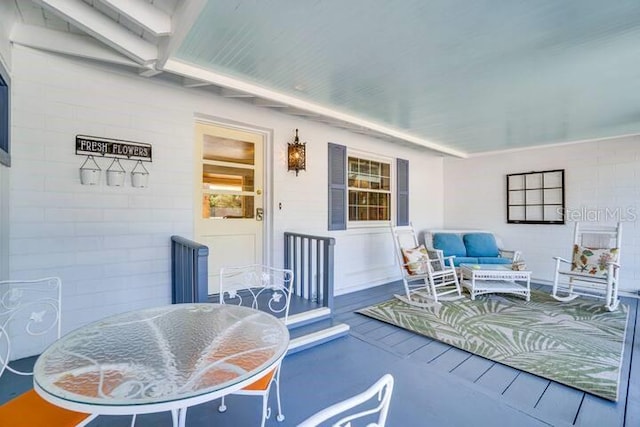 view of patio / terrace featuring outdoor lounge area