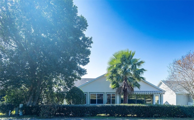 view of front of home