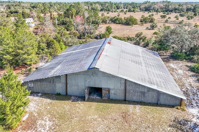 drone / aerial view featuring a rural view