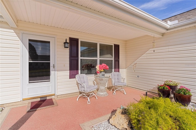 view of patio / terrace featuring covered porch