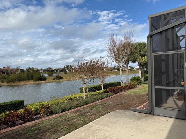 view of water feature