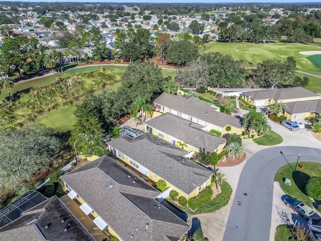 bird's eye view with a residential view and golf course view