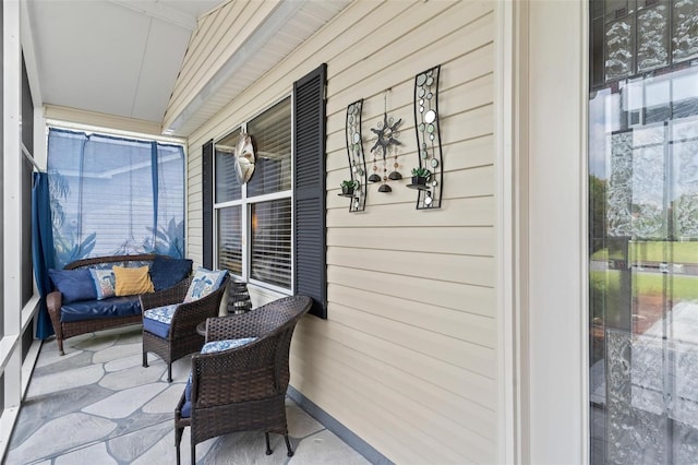 balcony with a porch