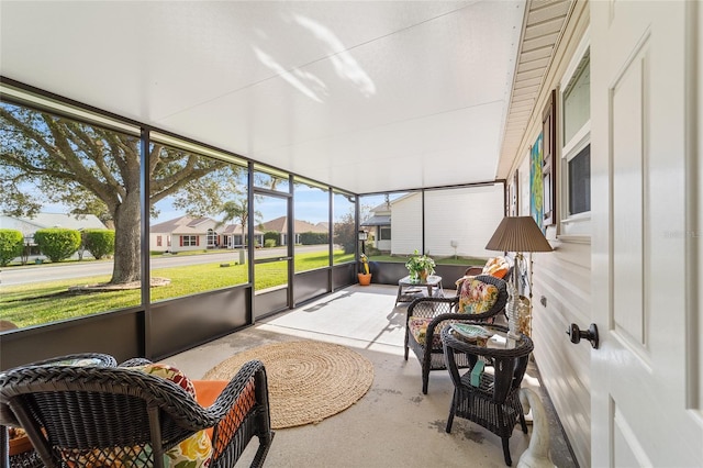 view of sunroom / solarium