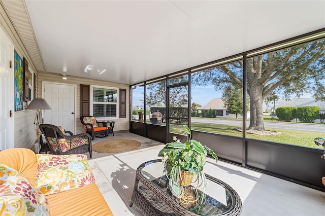 view of sunroom / solarium