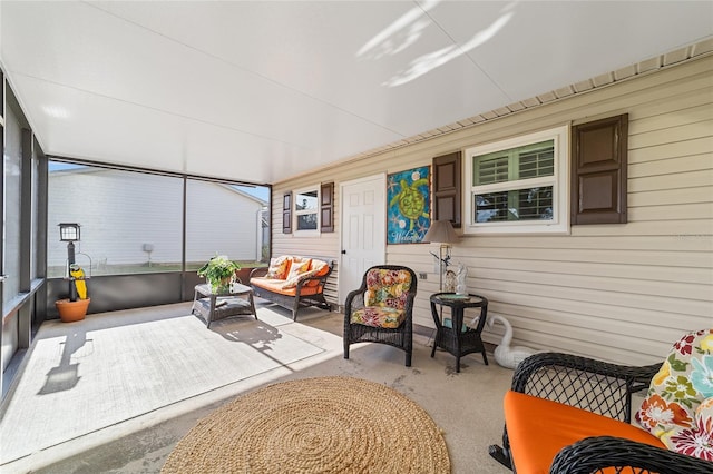 view of sunroom / solarium