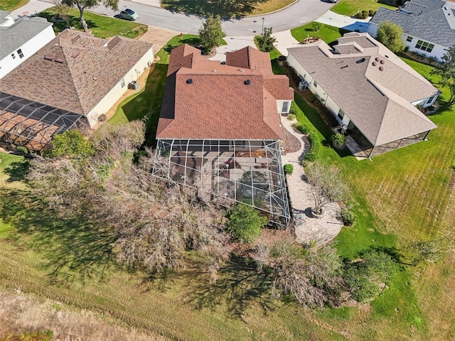 aerial view featuring a residential view