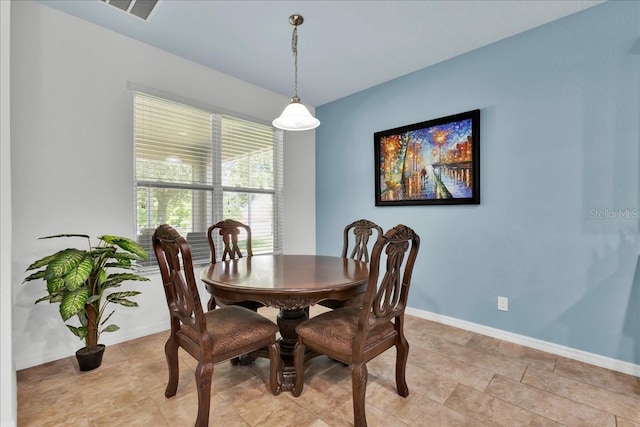 view of dining area