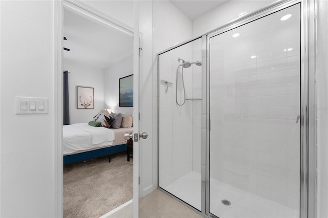 bathroom with an enclosed shower