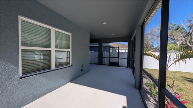 view of sunroom / solarium