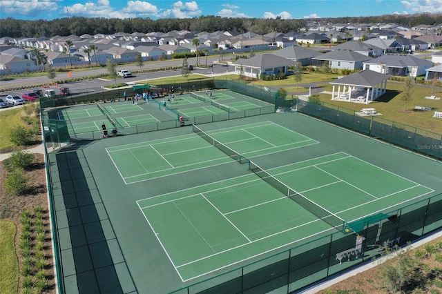 view of tennis court