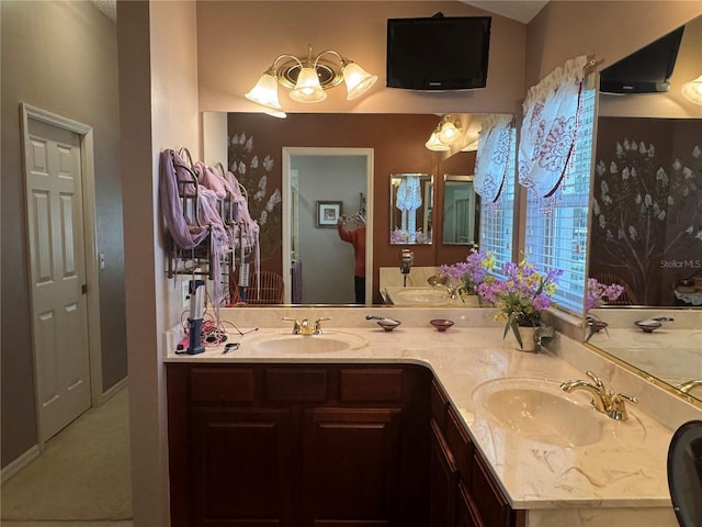 bathroom featuring vanity