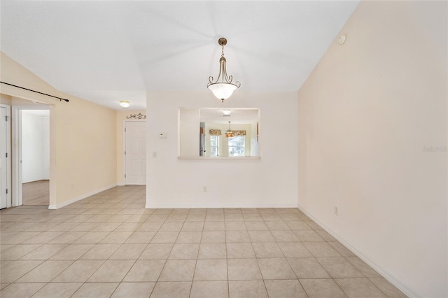 view of tiled spare room