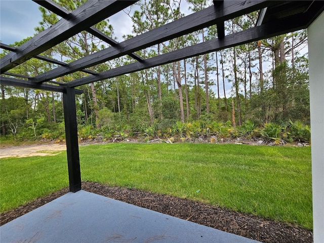 42157 Tamarac St, Eustis, FL 32736 - view of green lawn featuring a patio area