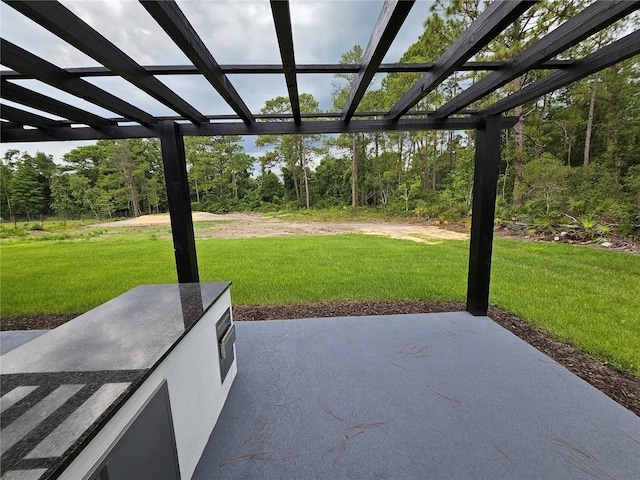 42157 Tamarac St, Eustis, FL 32736 - view of patio featuring a pergola