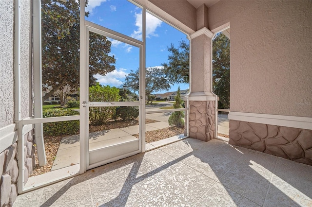 view of sunroom / solarium