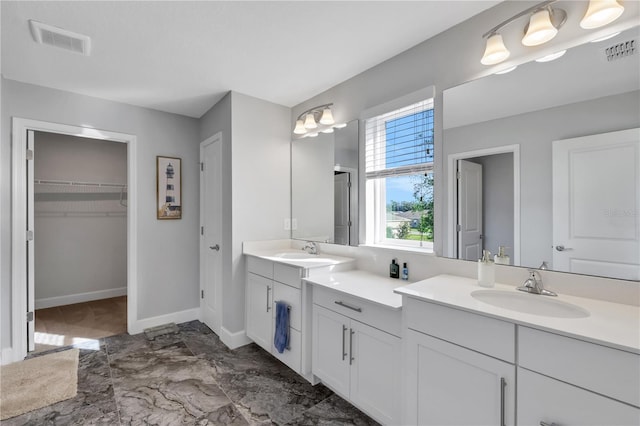 bathroom featuring vanity