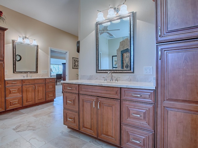 bathroom with vanity